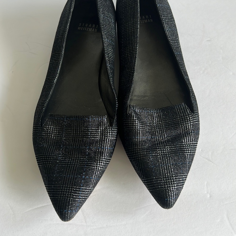 Stuart Weitzman black pointed toe flats